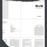 Collage des Buchsatzes der neuen Anthologie 15x15 von Sandra Baumgärtner